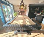 Top Table Lexor Pooltafel / eettafel Industrial BlackOak 8FT, Ophalen, Zo goed als nieuw, Pooltafel