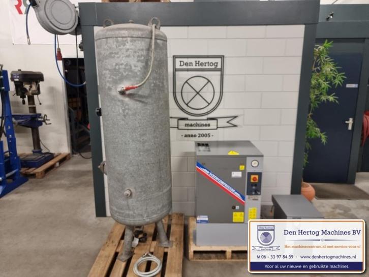 Schroefcompressor met droger Creemers RCA 5,5 bj 2014, Doe-het-zelf en Verbouw, Compressors, Gebruikt, 10 bar of meer, 100 liter of meer