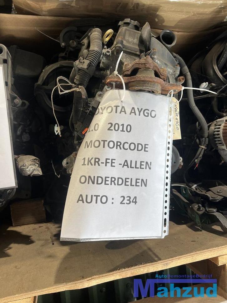 TOYOTA AYGO C1 107 1.0 1KRFE Motor in onderdelen, Auto-onderdelen, Motor en Toebehoren, Toyota, Gebruikt, Ophalen of Verzenden