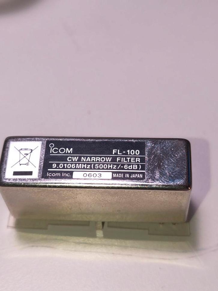 Icom FL-100 CW 500 Hz Filter - IC-706 etc., Telecommunicatie, Zenders en Ontvangers, Ophalen of Verzenden