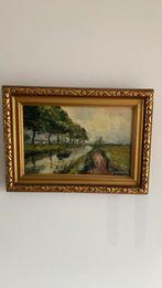 Oud schilderij gesigneerd L. Panier, Antiek en Kunst, Ophalen of Verzenden