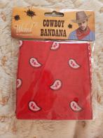 Cowboy Bandana - Nieuw in verpakking!, Kleding | Heren, Carnaval, Nieuw, Overige maten, Ophalen of Verzenden