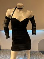 Oh polly jurkje met tule mouwen maat 36, Zwart, Cocktailjurk, Ophalen of Verzenden, Zo goed als nieuw