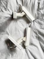Krause Leuchten Arnsberg 2 x wandlamp jaren70 vintage, Ophalen of Verzenden, Gebruikt, Metaal, Vintage wit jaren70 wanlamp bedlamp