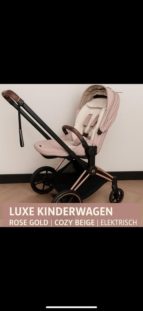 Cybex e-Priam Rose Gold + Cozy Beige Seat, Kinderen en Baby's, Kinderwagens en Combinaties, Nieuw, Overige merken, Ophalen