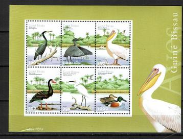 guine bissau 2001 pf blok watervogels birds vogels beschikbaar voor biedingen