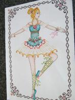 Borduurpatroon  Ballet Danseres  nr 8329, Hobby en Vrije tijd, Borduren en Borduurmachines, Verzenden, Nieuw, Handborduren, Patroon