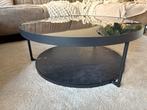 Ikea Frötorp Salontafel - antraciet marmerpatroon/zwart, Huis en Inrichting, Ophalen, Gebruikt, 50 tot 100 cm, Rond