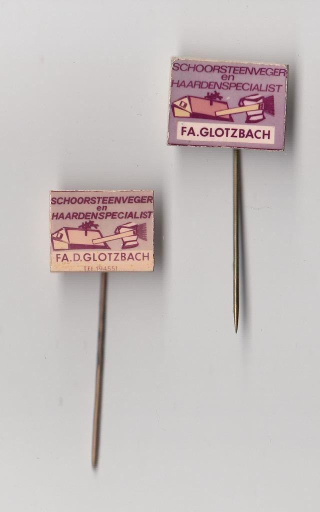 Glotzbach haarden en Schoorsteenveger speldjes, Verzamelen, Speldjes, Pins en Buttons, Gebruikt, Speldje of Pin, Overige onderwerpen