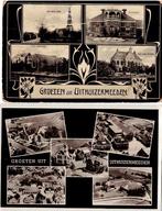 Uithuizermeeden in 2-voud   met meerdere afbeeldingen, Gelopen, Friesland, Voor 1920, Verzenden