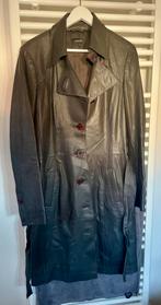 Halflange leren jas, donkerbruin, Claudia Sträter, mt L, Bruin, Maat 42/44 (L), Ophalen of Verzenden, Claudia Sträter