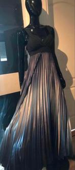 Laura Scott elegante lange plissé jurk changeant satijn 38, Maat 38/40 (M), Overige kleuren, Verzenden, Nieuw
