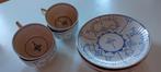 4 tassen - ondertassen "BOCH", Ophalen of Verzenden
