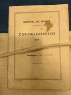 oorlogszakboekje Marine, Verzamelen, Militaria | Tweede Wereldoorlog, Ophalen of Verzenden, Marine, Nederland, Embleem of Badge