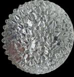 2245 antieke plafonniere van dik glas  10 x 26, Ophalen of Verzenden