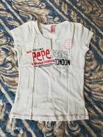 White cotton blend short sleeve T-shirt by Pepe Jeans. XS, Wit, Nieuw, Ophalen of Verzenden, Korte mouw