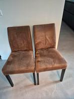 4x eetkamerstoelen, Huis en Inrichting, Stoelen, Ophalen, Gebruikt, Bruin, Vier