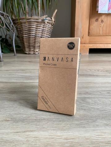 Kanvasa Premium leren bookcase/wallet zwart -iPhone 12 Pro