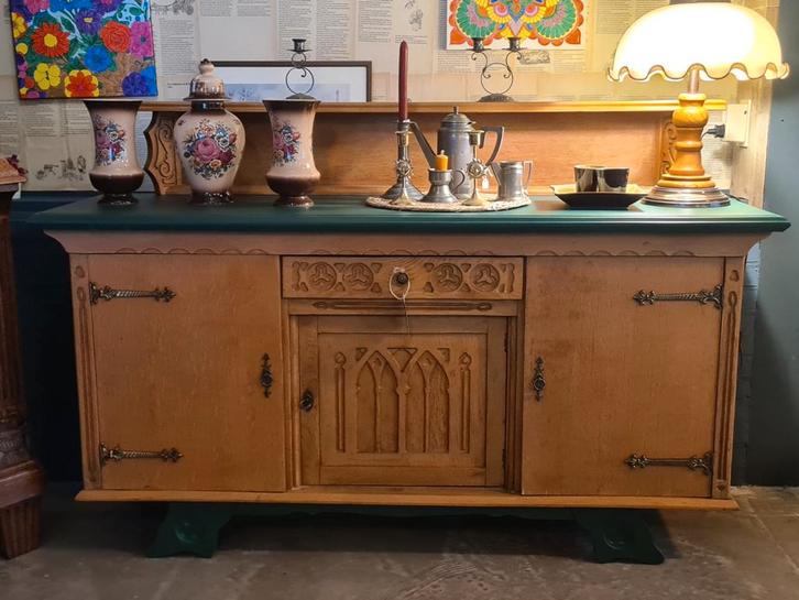 Vintage dressoir, Huis en Inrichting, Kasten | Dressoirs, Gebruikt, 150 tot 200 cm, 25 tot 50 cm, Ophalen of Verzenden