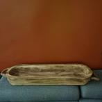 Mango houten fruitschaal 72cm, Ophalen of Verzenden, Zo goed als nieuw, Rond, Hout