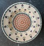 Bunzlau Keramiek Soepbord - Bruin/Blauw Bloemmotief, Huis en Inrichting, Keuken | Servies, Keramiek, Ophalen of Verzenden, Zo goed als nieuw