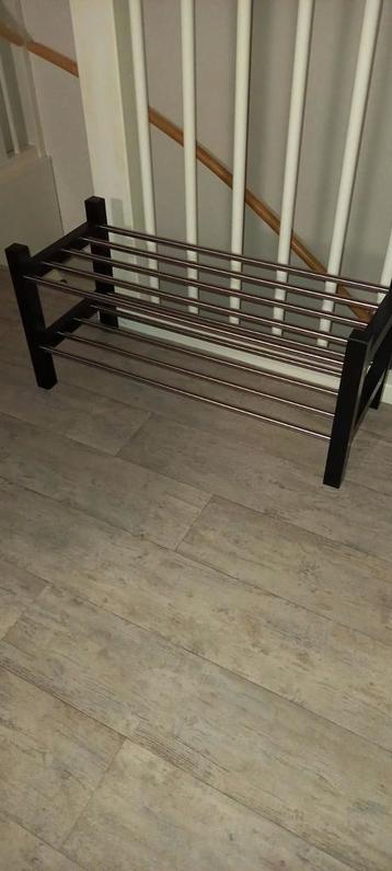 Zwart schoenenrek (Ikea) - Zo goed als nieuw! beschikbaar voor biedingen