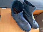 Shabbies Amsterdam Blauwe Leren Laarzen/Laarsjes Maat 41, Kleding | Dames, Ophalen of Verzenden, Zo goed als nieuw, Blauw