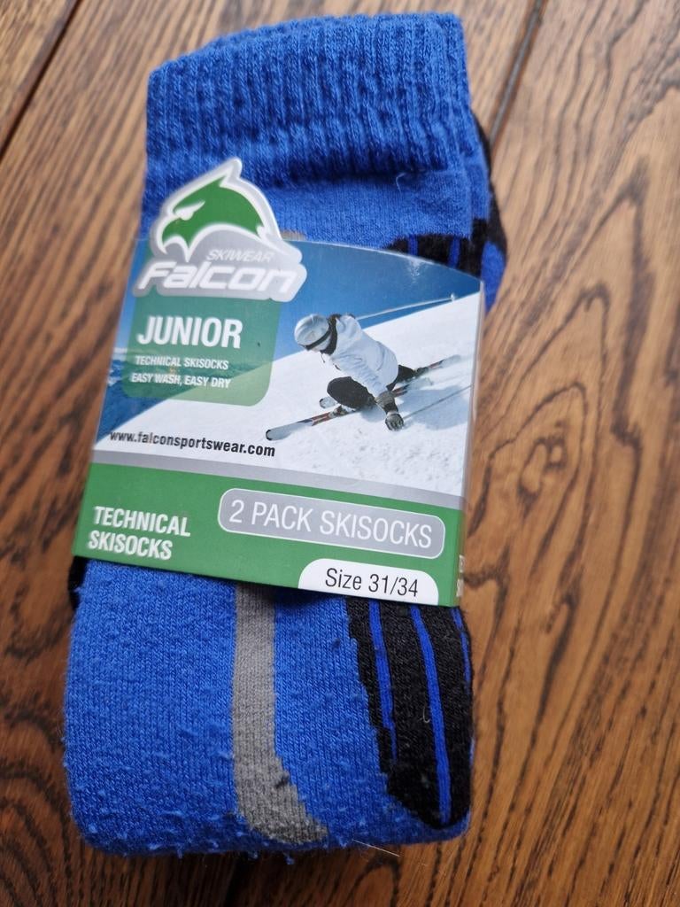Skisokken maat 31/34 Falcon, Overige merken, 100 tot 140 cm, Ophalen of Verzenden, Zo goed als nieuw