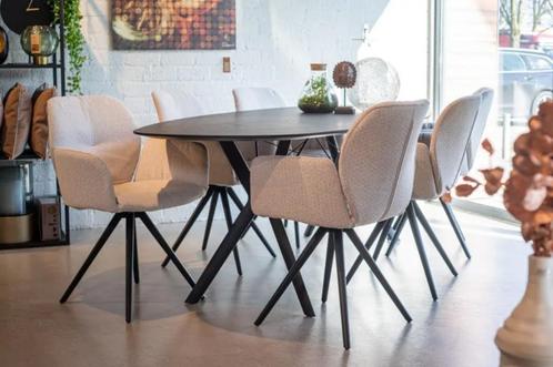 Mood / Mobitec....kies voor Comfort & Kwaliteit!!, Huis en Inrichting, Stoelen, Nieuw, Vijf, Zes of meer stoelen, Hout, Leer, Metaal