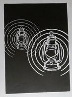 Lithografie olielampen Ewald Jongerius, Verzenden