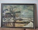 Prachtig werk van PH Jacobs winterlandschap, Antiek en Kunst, Kunst | Schilderijen | Klassiek, Ophalen