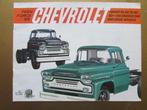 1959 CHEVROLET trucks series 50-100 brochure, Engels, Chevrolet, Ophalen of Verzenden, Zo goed als nieuw