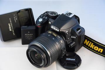 Nikon D3100 met 18-55mm VR kitlens TOP STAAT 6847 clicks! beschikbaar voor biedingen