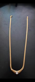 EXCLUSIEF: Massief 18 Karaat Gouden V-Collier, Sieraden, Tassen en Uiterlijk, Ringen, 20 of groter, Ophalen of Verzenden, Zo goed als nieuw