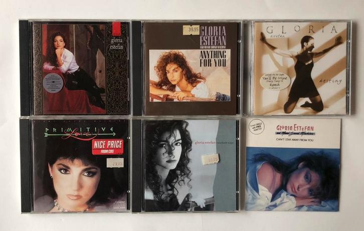 Gloria Estefan cd's 4 voor €7,-, Cd's en Dvd's, Cd's | Pop, Zo goed als nieuw, 1980 tot 2000, Ophalen of Verzenden