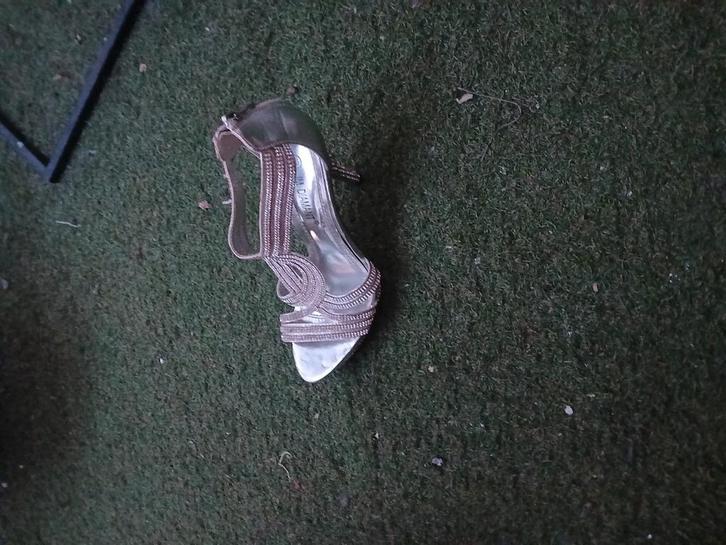 Prachtige  hoge zilveren  schoenen 1 k gedragen, Kleding | Dames, Schoenen, Zo goed als nieuw, Ophalen of Verzenden