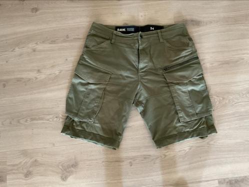 G-Star Raw heren bermuda (jeans)maat 34, Kleding | Heren, Broeken en Pantalons, Zo goed als nieuw, Maat 52/54 (L), Groen, Ophalen of Verzenden