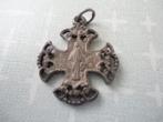 Vintage Franse medaille, Lourdes Virgin Mary  Holy Cross, Verzenden, Overige materialen, Buitenland
