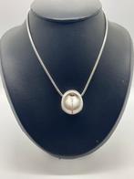 A503 Prachtig zilveren collier met hanger (deel van set), Met hanger, Ophalen of Verzenden, X, Zilver