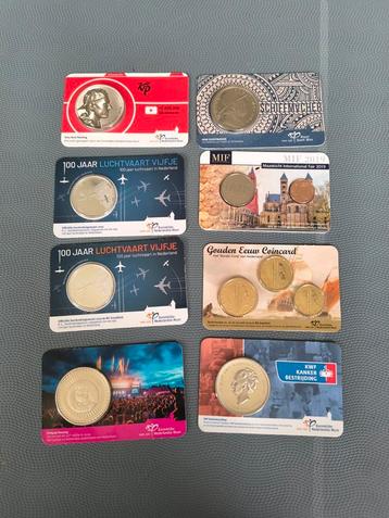 8 penning/munt coincard 2019 BU en UNC herdenking beschikbaar voor biedingen
