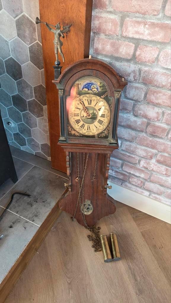 Antieke Friese staartklok met engel, Antiek en Kunst, Antiek | Klokken, Ophalen