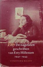 ETTY De nagelaten geschriften van Etty Hillesum 1941-1943, Ophalen of Verzenden, Zo goed als nieuw