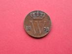 1/2 cent 1872, Postzegels en Munten, Munten | Nederland, Ophalen of Verzenden, Koning Willem III, Overige waardes, Losse munt