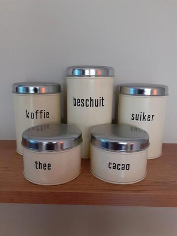 Vintage set voorraadbussen van brabantia  beschikbaar voor biedingen
