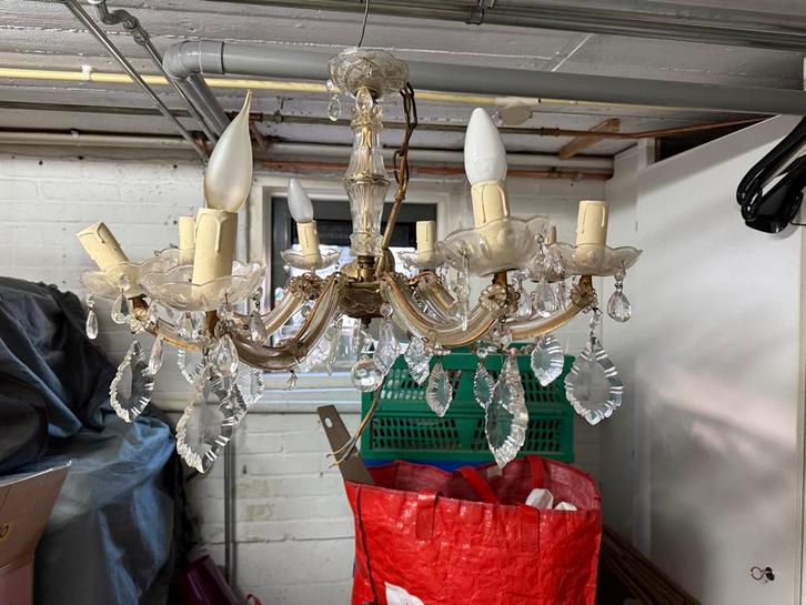 Antieke Slinger Grammofoons & Kroonluchters - Opkoper Gezoch, Antiek en Kunst, Antiek | Tv's en Audio, Ophalen