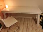 ruw houten grof wit bureau/tafel van WOOOD, Gebruikt, Ophalen, Bureau