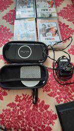 PSP Phat Zwart + Games, Spelcomputers en Games, Spelcomputers | Sony PlayStation 2, Ophalen of Verzenden, Zonder controller, Gebruikt