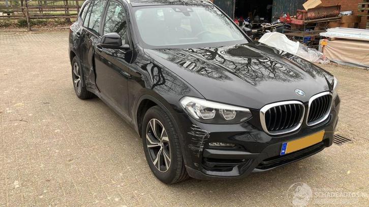 BMW X3 X DRIVE 20 D (bj 2019, automaat), Auto diversen, Schadeauto's, BMW, Automaat, Diesel, MPV, Zwart