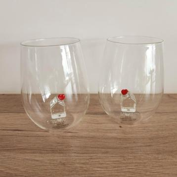RIVIÈRA MAISON Glazen met Rood Hartje - Set van 2 beschikbaar voor biedingen