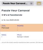 Voorstelling Oeteldonk “passie veur carnaval”, Tickets en Kaartjes, Twee personen, November
